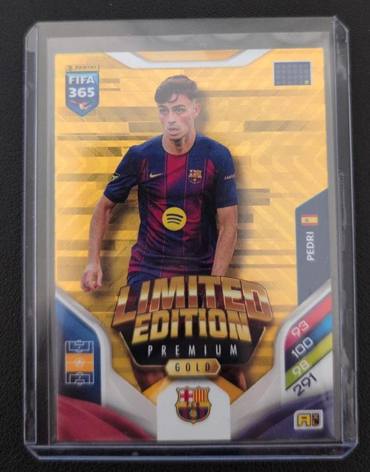Panini FIFA 365 Adrenalyn XL 2026 - Gold Premium Pedri ⚽, Hobby en Vrije tijd, Stickers en Plaatjes, Nieuw, Plaatje, Ophalen of Verzenden