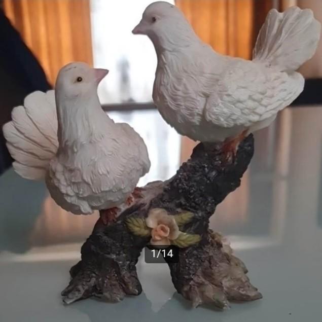 Oude prachtige Lieve Duiven., Antiek en Kunst, Curiosa en Brocante, Verzenden