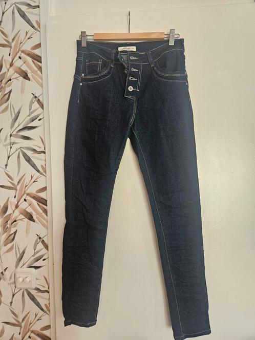 Donkerblauwe jeans, Kleding | Dames, Spijkerbroeken en Jeans, Zo goed als nieuw, W27 (confectie 34) of kleiner, Blauw, Ophalen of Verzenden