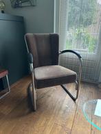 Gispen fauteuil, Huis en Inrichting, Fauteuils, Ophalen, Gebruikt, 75 tot 100 cm, Metaal