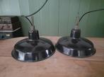 Zwart emaille fabrieks hanglampen , industriële zwarte lamp, Ophalen of Verzenden