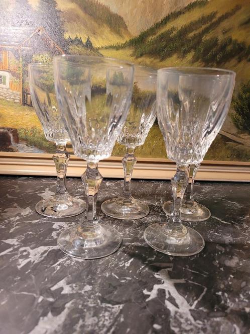Set van 5 zwaar kristallen glazen., Antiek en Kunst, Curiosa en Brocante, Ophalen of Verzenden