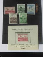 Nico Stokkaartje Belgie Mi 867/71 + Blok Postfris Sport, Ophalen of Verzenden, Buitenland