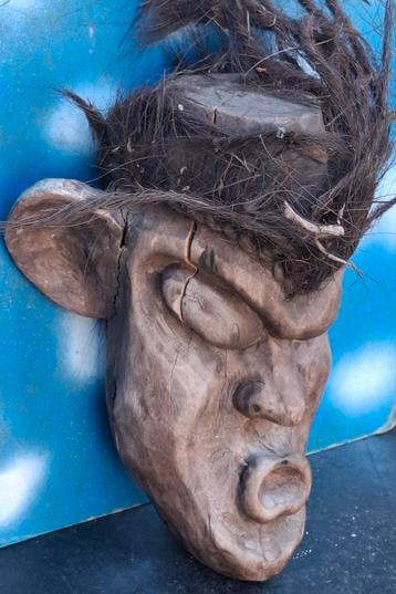Dodenhoofd. DAYAK, Borneo. Indonesië. * Zie tekst.  beschikbaar voor biedingen