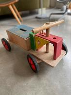 Vintage houten loopauto, Kinderen en Baby's, Speelgoed | Houten speelgoed, Ophalen, Gebruikt