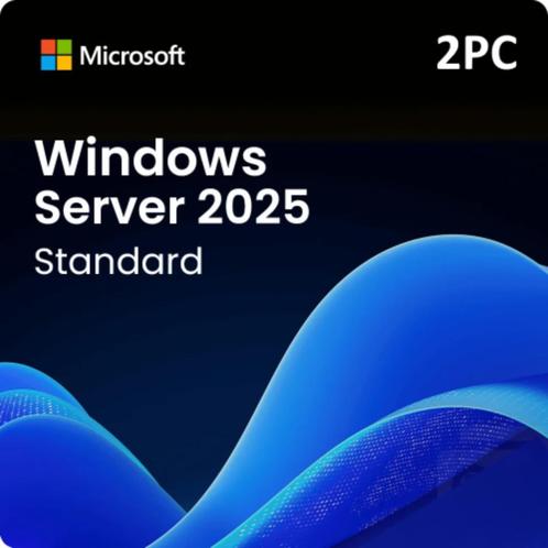 Windows Server 2025 Standard (2PC), Computers en Software, Besturingssoftware, Nieuw, Windows, Ophalen of Verzenden