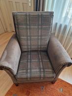 Comfortabele fauteuil met ruitpatroon, Ophalen, Gebruikt, 75 tot 100 cm