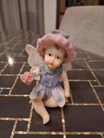 Schattig Tuinbeeld - Fee met Bloemen, Verzamelen, Beelden en Beeldjes, Ophalen of Verzenden, Zo goed als nieuw