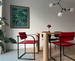 2x stoel Pastoe FM80 Mazairac Boonzaaijer, zwart rood 80's, Huis en Inrichting, Ophalen, Modern 80's, Gebruikt, Twee
