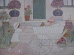 Oude Kaart - Kinderen met Kinderwagen / Rie Cramer, Verzamelen, Verzenden, 1920 tot 1940, Ongelopen, Kinderen