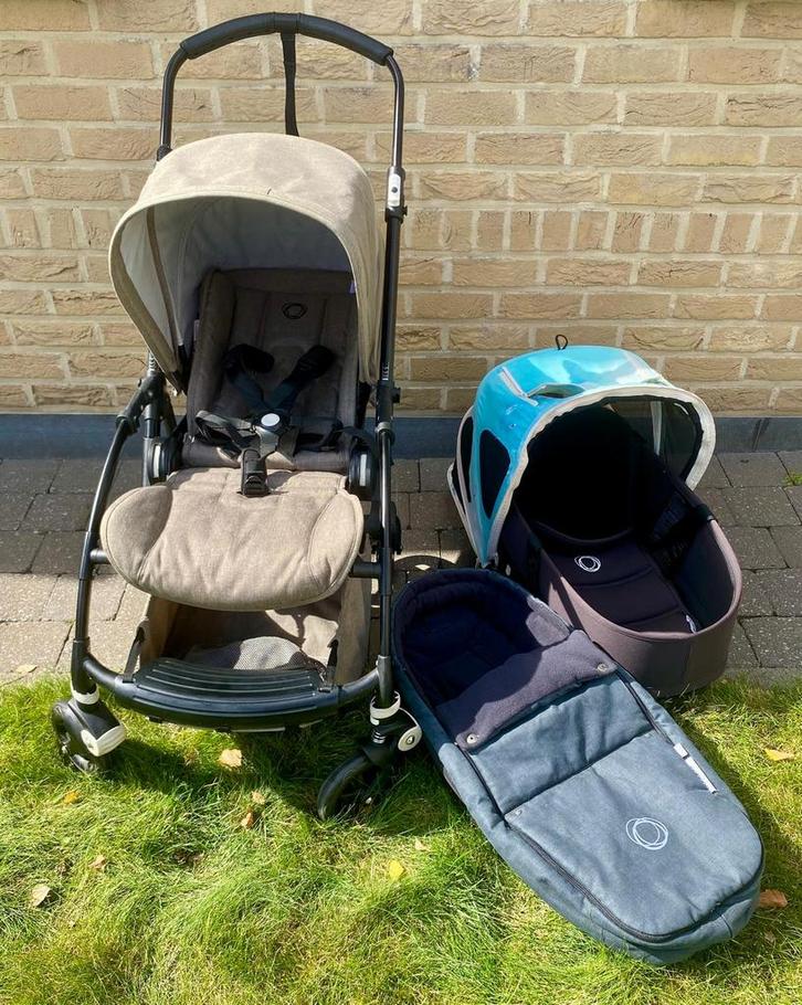 Bugaboo bee5 taupe/black, Kinderen en Baby's, Kinderwagens en Combinaties, Zo goed als nieuw, Combiwagen, Bugaboo, Met reiswieg