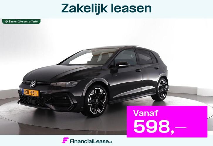 Volkswagen Golf 1.5 eTSI 150PK R-Line Edition Black Style fa, Auto's, Volkswagen, Bedrijf, Lease, Financial lease, Golf, 360° camera