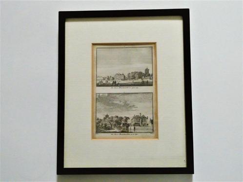 Gravure Baarland Zeeland Het Huis te Baarland Zuid Beveland, Antiek en Kunst, Kunst | Etsen en Gravures, Ophalen of Verzenden