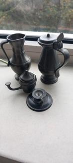 Mini setje tinnen voorwerpen., Ophalen of Verzenden