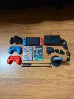 Nintendo Switch V2 2023 + Mario Kart 8 Deluxe & Accessoires, Spelcomputers en Games, Racen en Vliegen, Ophalen of Verzenden, Zo goed als nieuw