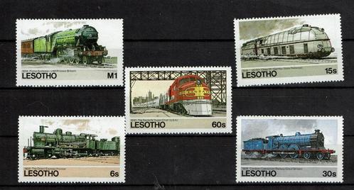 lesotho 1984 pf serie treinen spoorwegen railroad trains, Postzegels en Munten, Postzegels | Thematische zegels, Postfris, Treinen