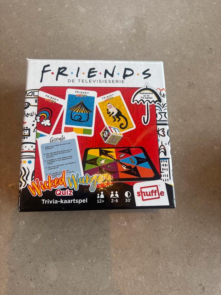 Friends Wicked Wango Quiz - Trivia Kaartspel, Hobby en Vrije tijd, Gezelschapsspellen | Bordspellen, Zo goed als nieuw, Een of twee spelers