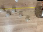 Moderne hanglamp met glazen bollen, Ophalen, Zo goed als nieuw, Glas, 75 cm of meer