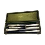 Christofle messen in etui - zilver