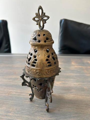 Bronzen Zware Wierook Brander Grieks 23 cm beschikbaar voor biedingen