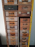 Vintage apothekerskast / ladekast., 50 tot 100 cm, 5 laden of meer, Grenenhout, Gebruikt