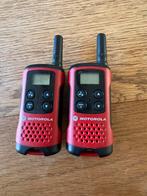 Motorola walkie talkies set batterijen, Telecommunicatie, Portofoons en Walkie-talkies, Ophalen of Verzenden, Zo goed als nieuw