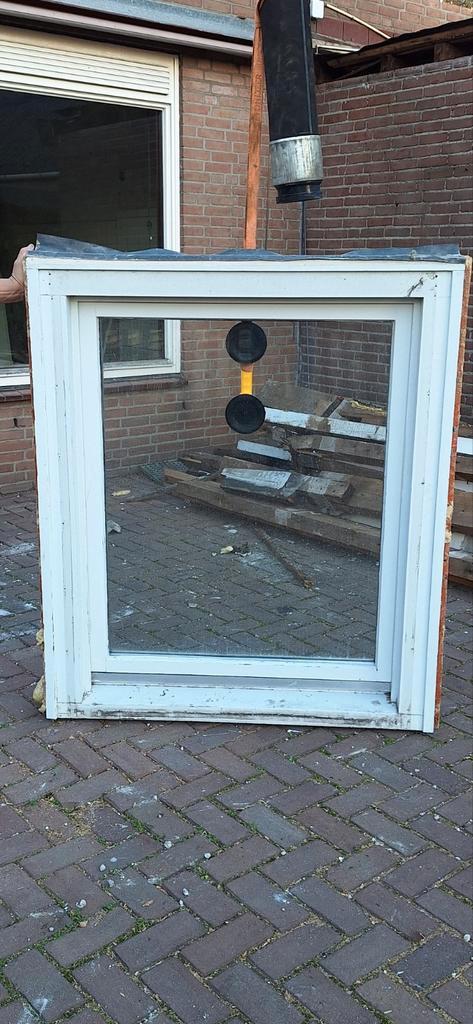 4 Ramen - Gebruikt, Doe-het-zelf en Verbouw, Glas en Ramen, Gebruikt, Gevelraam of Ruit, 80 tot 120 cm, 80 tot 120 cm, Dubbelglas