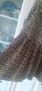 Panter print jurk, Ophalen of Verzenden, Zo goed als nieuw, Bruin, Boven de knie