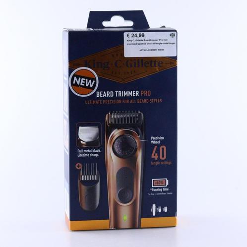 King C. Gillette Baardtrimmer Pro met precisiedraaiknop voor, Sieraden, Tassen en Uiterlijk, Uiterlijk | Haarverzorging, Nieuw