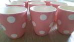 9 polka dots mokken van Kitchen Trend, Ophalen of Verzenden, Zo goed als nieuw, Overige stijlen, Kop(pen) en/of Schotel(s)