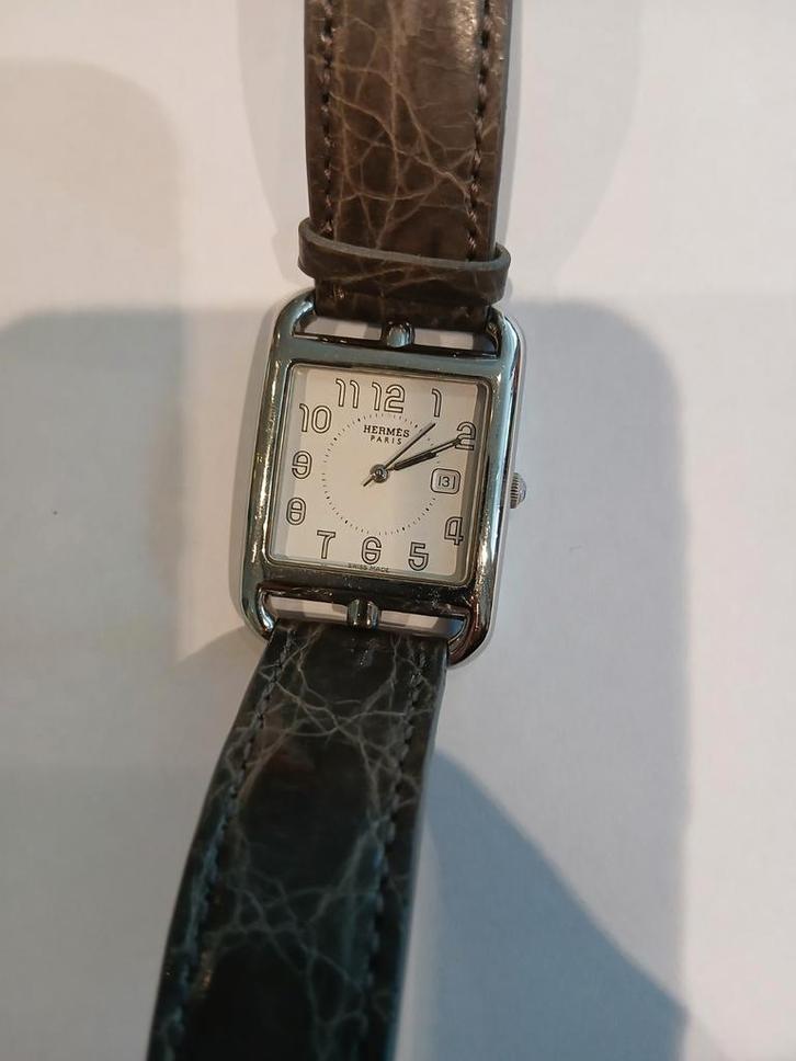 Hermès Cape Cod Polshorloge, Sieraden, Tassen en Uiterlijk, Horloges | Heren, Gebruikt, Polshorloge, Omega, Staal, Leer, Ophalen of Verzenden