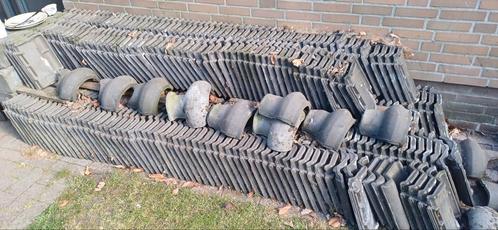 Dakpannen gebakken, Doe-het-zelf en Verbouw, Dakpannen en Dakbedekking, Zo goed als nieuw, Dakpannen, Steen of Klei, Rood, 15 m² of meer