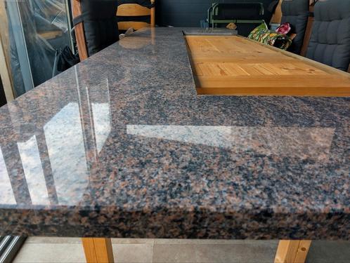 Keukenblad van marmer voor (buiten) keuken of bar, Huis en Inrichting, Keuken | Keukenelementen, Zo goed als nieuw, Ophalen