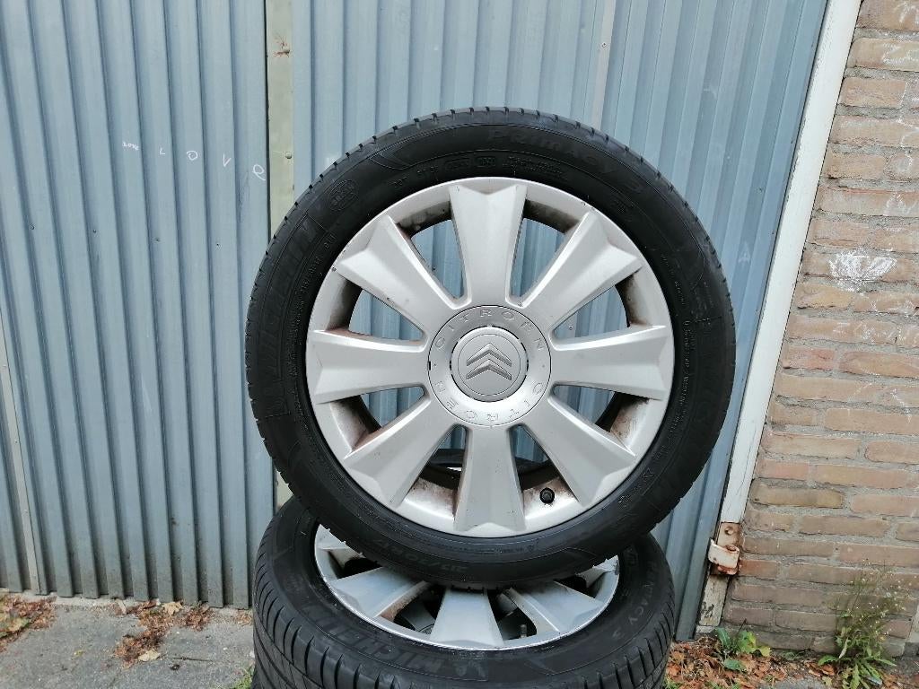 Citroën C5 velgen met Michelin banden 215/50/R17, Auto-onderdelen, Banden en Velgen, Ophalen, Banden en Velgen, 17 inch, Personenwagen