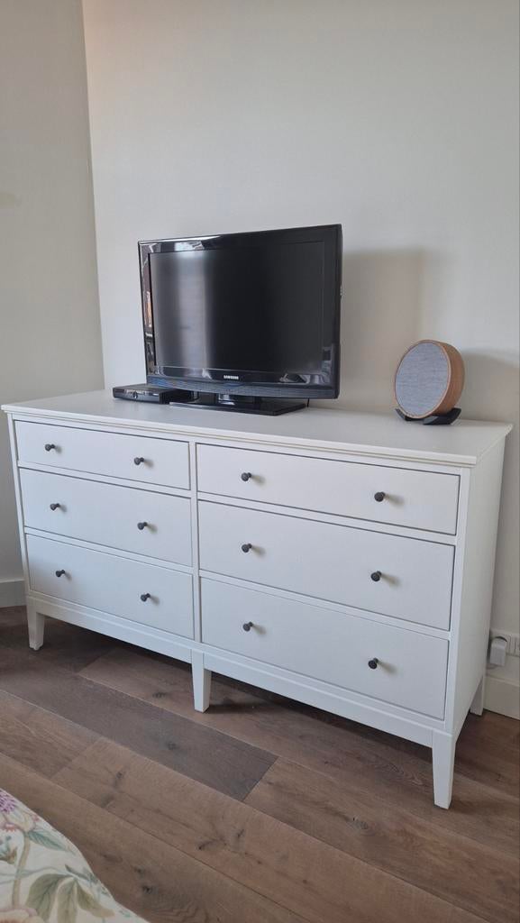 Witte stevige Ikea ladenkast / commode (163x95x50 cm), Huis en Inrichting, Kasten | Ladekasten, Ophalen, Gebruikt, 5 laden of meer
