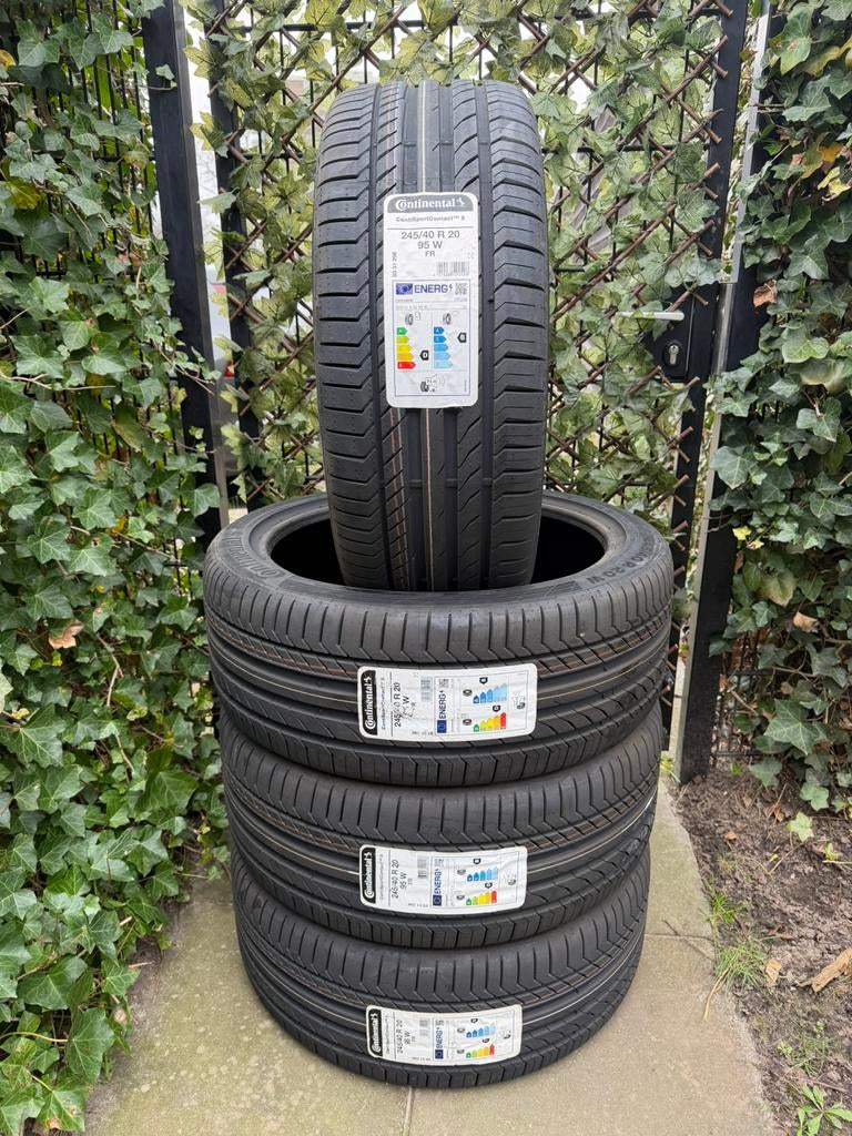 Set Continental ContiSportContact 5 245 40 20 NIEUW!, Auto-onderdelen, Banden en Velgen, 245 mm, Nieuw, Ophalen of Verzenden, Band(en)