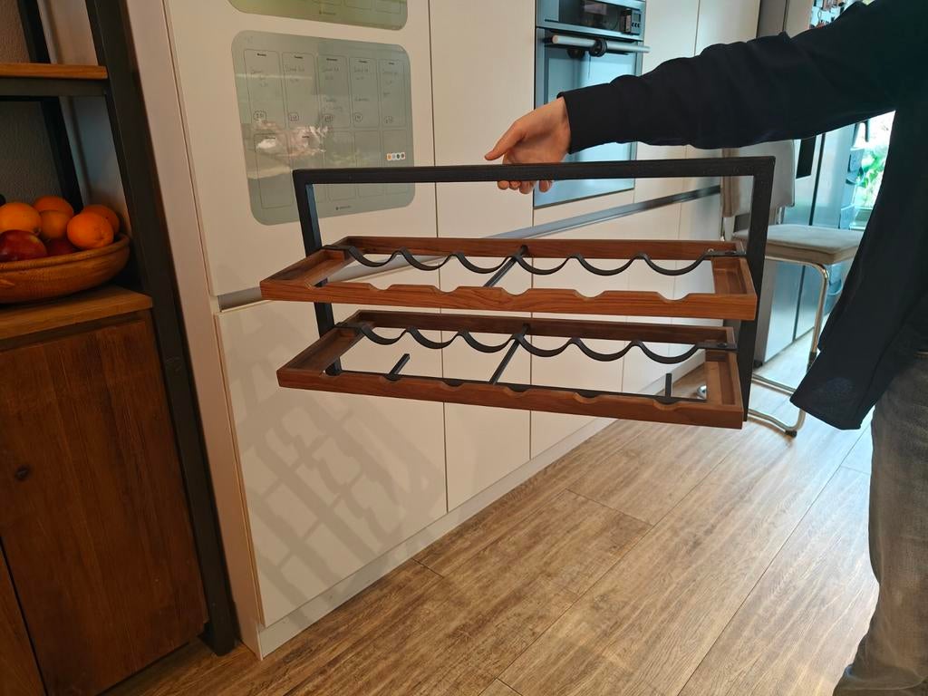 D-bodhi wijnrekken 2x, Gebruikt, 15 tot 25 flessen, Ophalen of Verzenden, Metaal