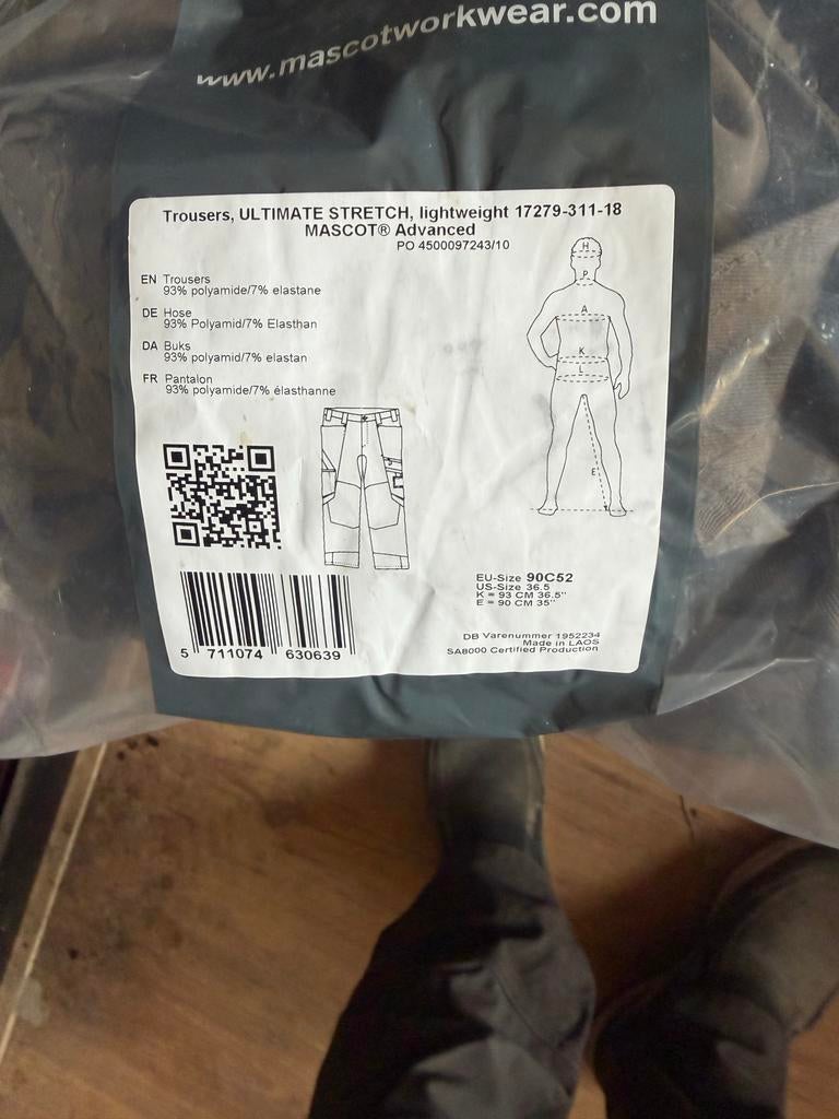 Mascot werkbroek, ULTIMATE STRETCH, lichtgewicht, Kleding | Heren, Broeken en Pantalons, Ophalen of Verzenden, Nieuw, Overige maten