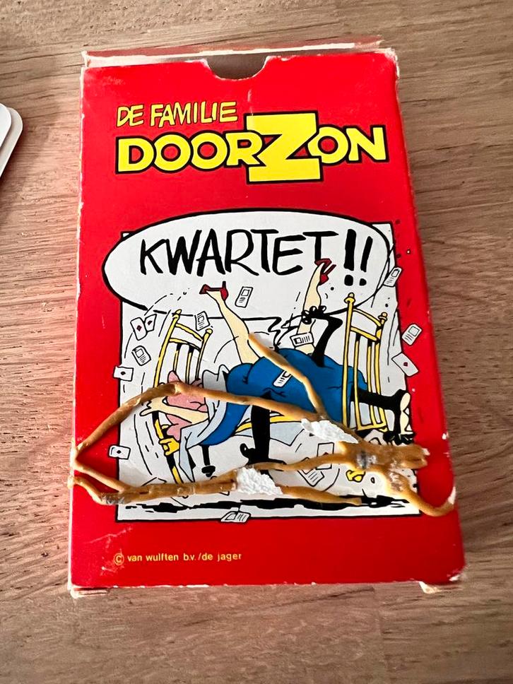 De Familie Doorzon Kwartetspel - Klassiek Kaartspel, Hobby en Vrije tijd, Gezelschapsspellen | Kaartspellen, Gebruikt, Drie of vier spelers