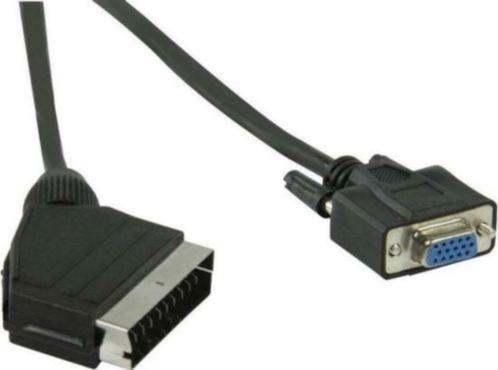 SCART - VGA kabel 2 meter, Audio, Tv en Foto, Audiokabels en Televisiekabels, Ophalen, Nieuw, Minder dan 2 meter, Scartkabel