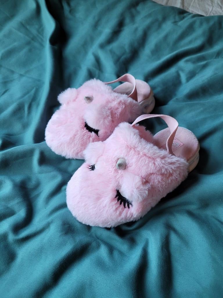 Roze pantoffels met verlichting maat 18, Ophalen of Verzenden, Gebruikt, Meisje, Overige typen
