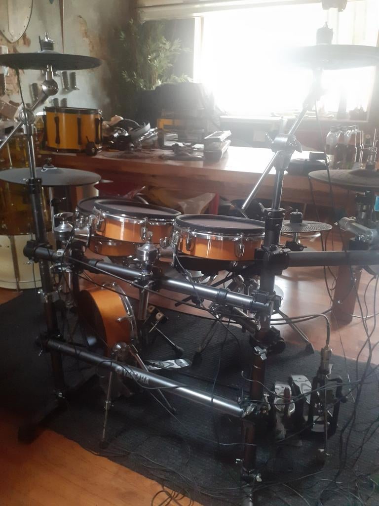 Yamaha dtx real wood, Ophalen of Verzenden, Zo goed als nieuw