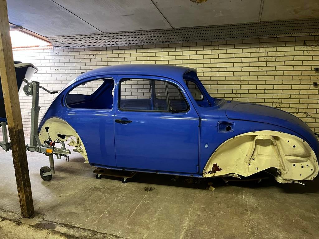 Kever 1303 Carrosserie Porsche blauw, Auto-onderdelen, Carrosserie en Plaatwerk, Deur, Volkswagen, Voor, Gebruikt, Ophalen