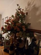 Grote vaas met kunstbloemen, Ophalen of Verzenden
