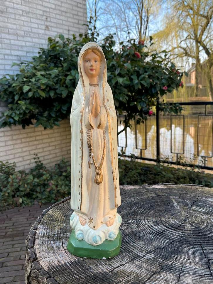 Zeldzaam Mariabeeld ❤️ Onze Lieve Vrouw van Fatima, Antiek en Kunst, Antiek | Religie, Ophalen of Verzenden
