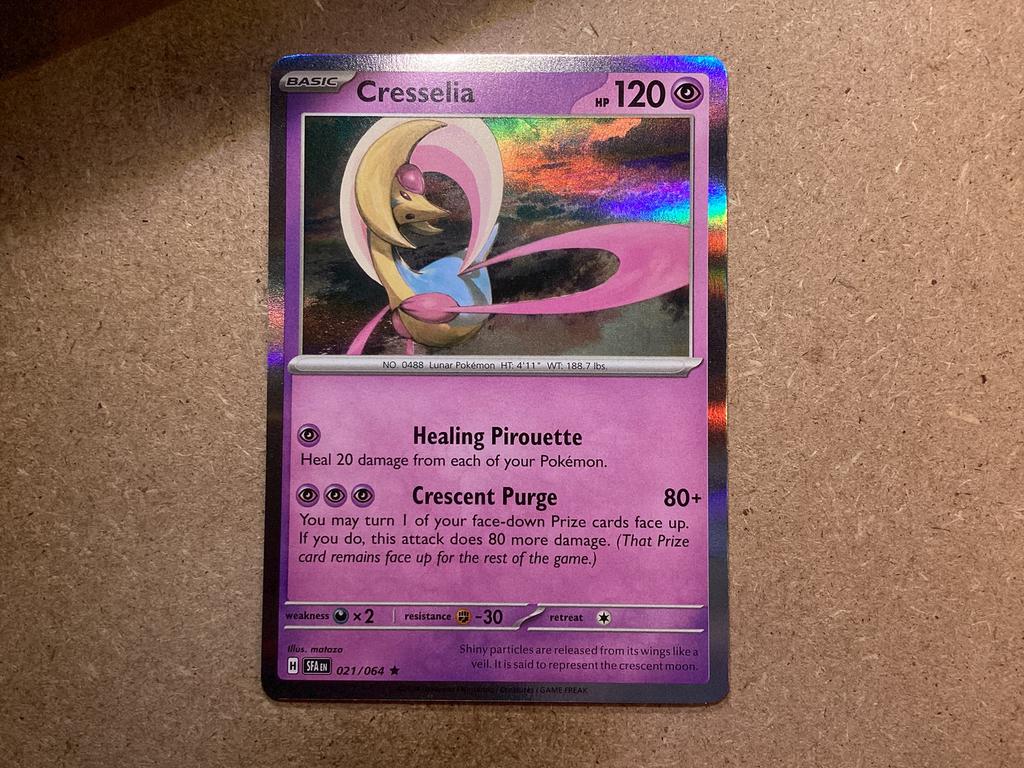 1x Cresselia [SFA 021/064] (Near Mint, Holo), Ophalen of Verzenden, Zo goed als nieuw, Losse kaart, Foil