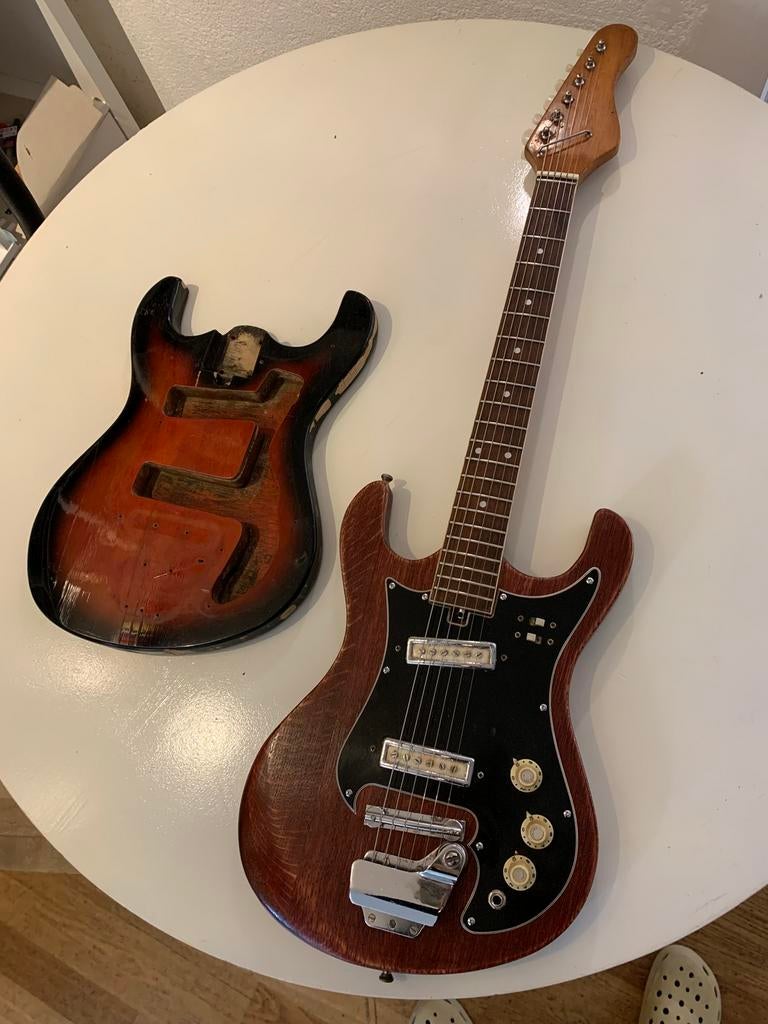 Vintage Japanse SAKAI, Muziek en Instrumenten, Ophalen of Verzenden, Zo goed als nieuw, Solid body, Overige merken