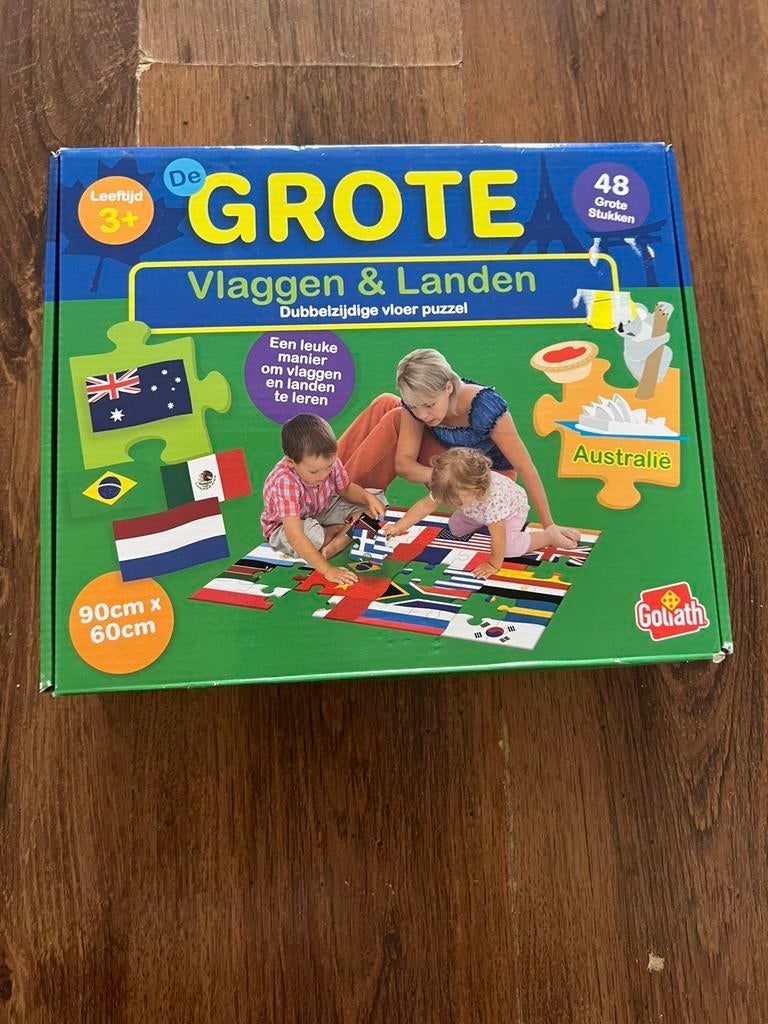 Dubbelzijdigde vloer puzzel, Ophalen of Verzenden, Zo goed als nieuw