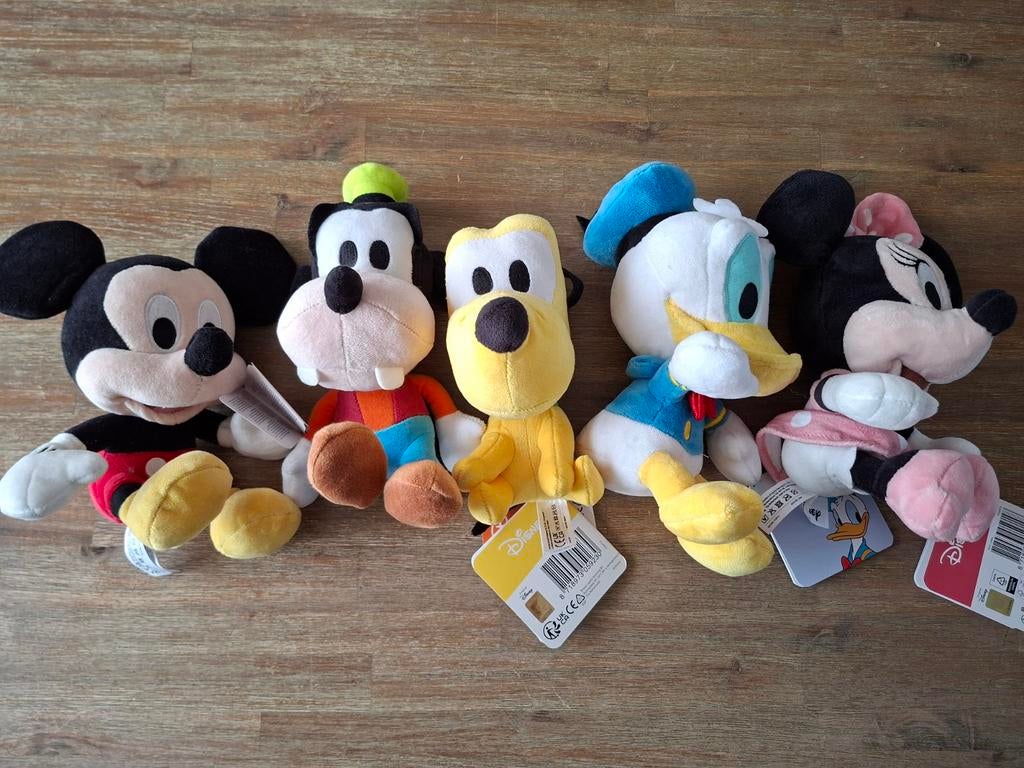 Disney Knuffels - Mickey, Minnie, Donald, Goofy, Pluto, Kinderen en Baby's, Speelgoed | Knuffels en Pluche, Ophalen of Verzenden