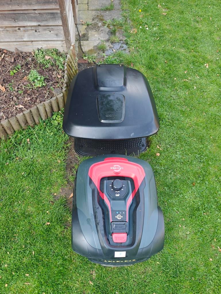 Cramer 1500 robotmaaier met oplaadstation en regenkap, Tuin en Terras, Ophalen